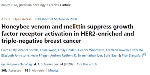 攻克三阴性乳腺癌，蜜蜂毒液竟是关键？